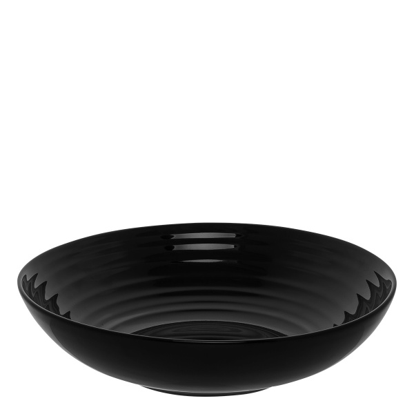 Teller tief Gaya RGB Spiral schwarz 23,5 cm