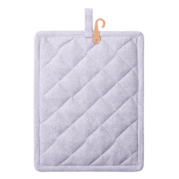 Hellgrauer Baumwoll-Topflappen 19 x 24 cm – Basic Ambiente