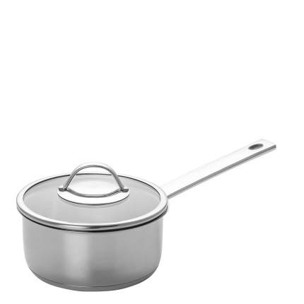 Stielkasserolle mit Glasdeckel ø 18 cm | Orion Inox