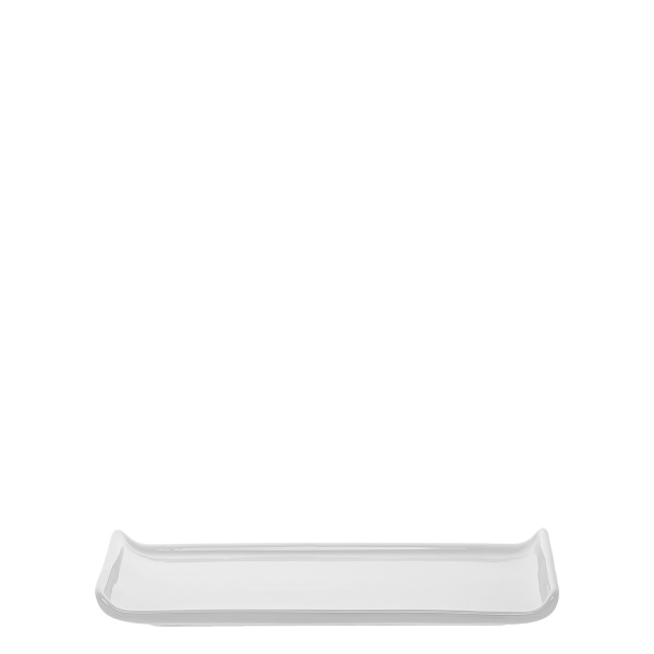 Weißes Tablett Lunasol 28 x 12,5 cm