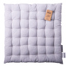 Stuhlkissen 40 x 40 x 4 cm Silber-Melange - Basic Ambiente
