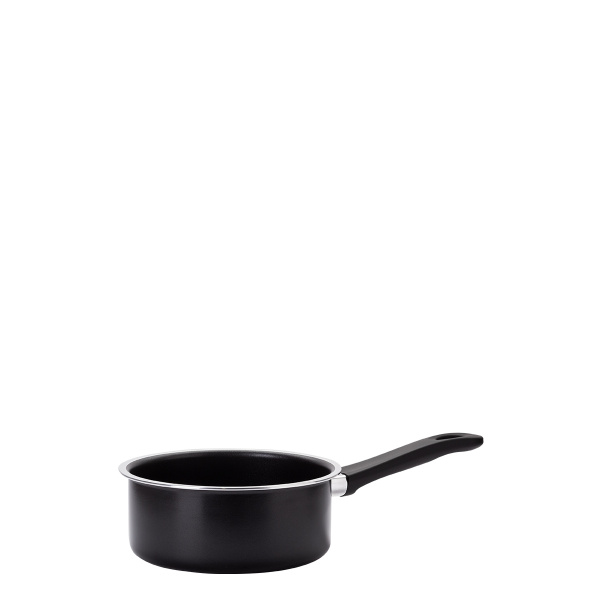 Stielkasserolle mit Glasdeckel ø 18 cm – Venus Lunasol Induktion black