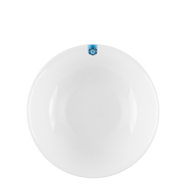 Teller tief Coupe mit blauem Ornament 19,5 cm – Gaya RGB