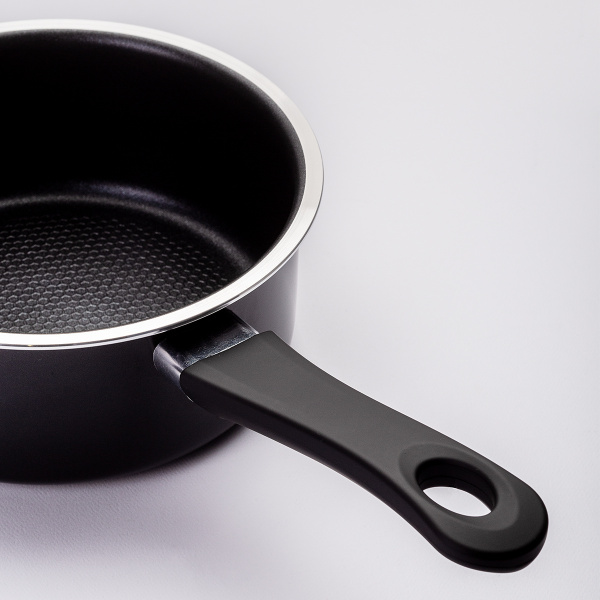 Stielkasserolle mit Glasdeckel ø 18 cm – Venus Lunasol Induktion black