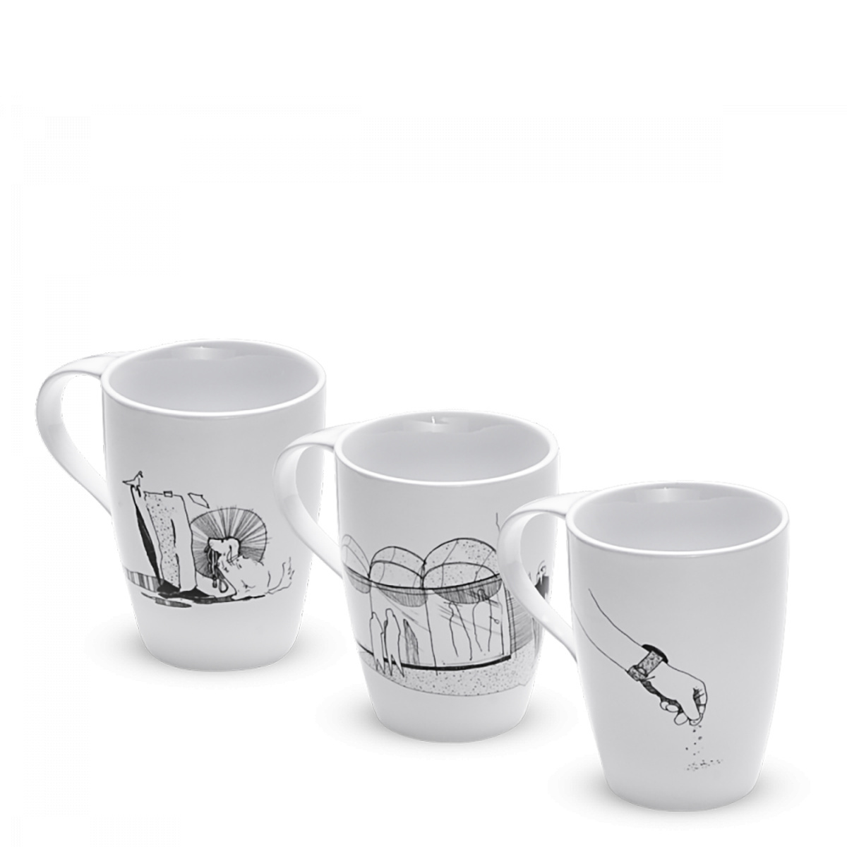 Becher-Set 3 tlg. Big Story- Hotel Inn