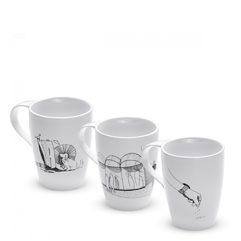 Becher-Set 3 tlg. Big Story- Hotel Inn