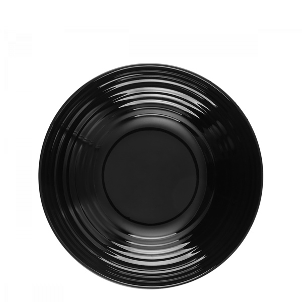 Teller tief Gaya RGB Spiral schwarz 23,5 cm