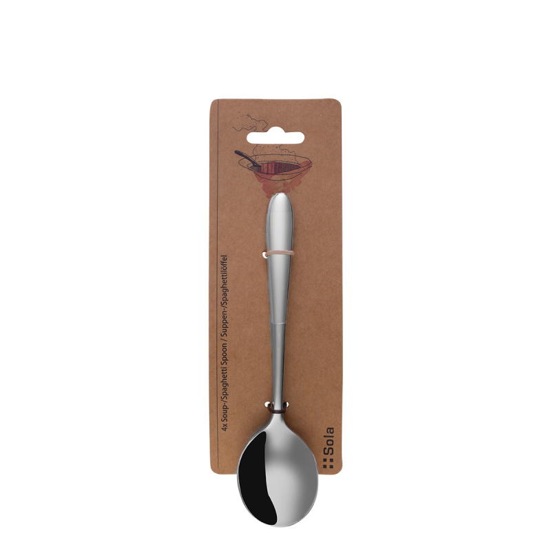 Suppen- Spaghettilöffel Set 4-tlg. – Basic Alpha