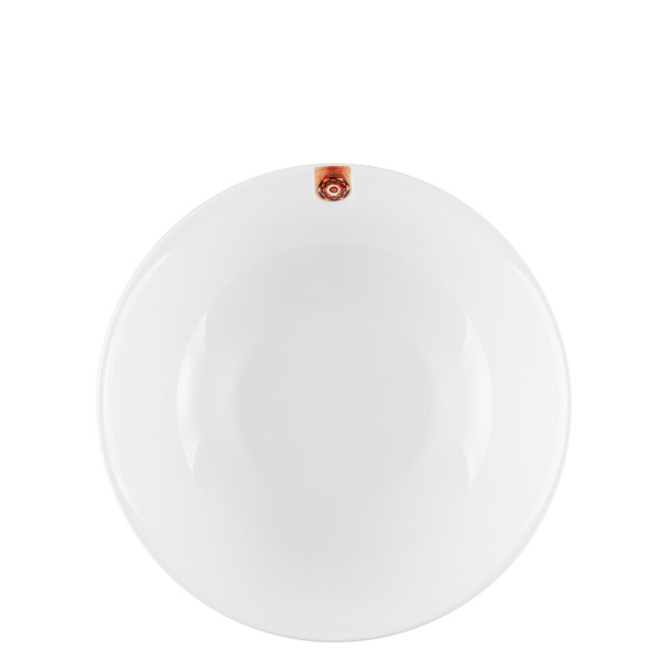 Teller tief Coupe mit brauem Ornament 19,5 cm – Gaya RGB