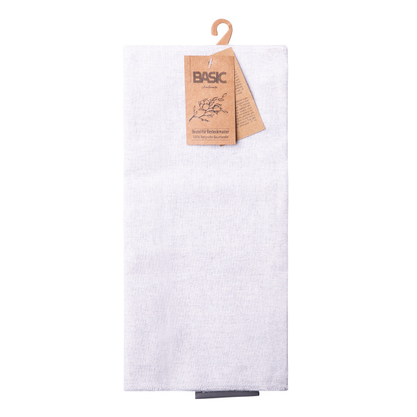 Beutel für Besteckmuster  52 x 26 cm Grau-Melange BASIC Ambiente