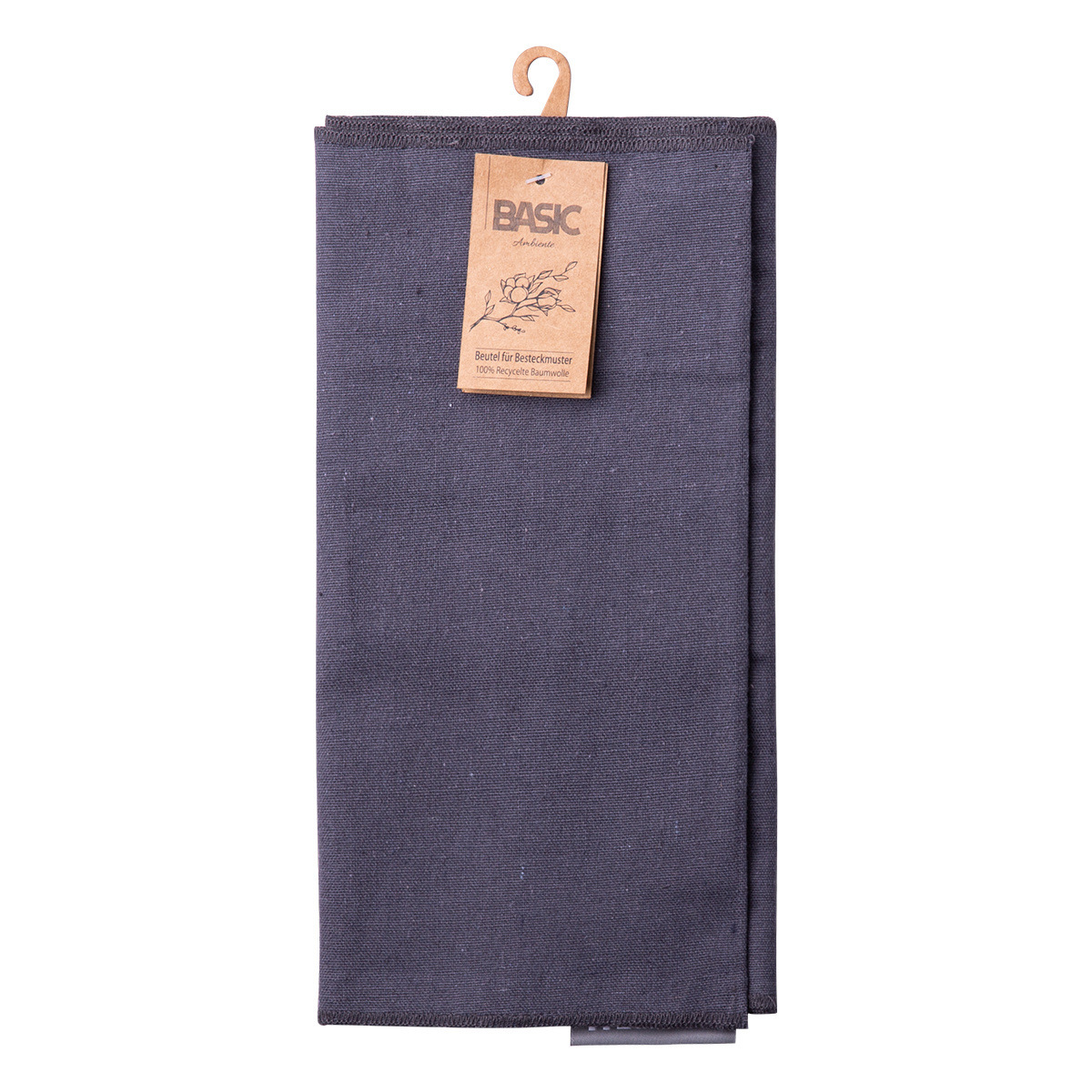 Beutel für Besteckmuster  52 x 26 cm Stahlgrau BASIC Ambiente