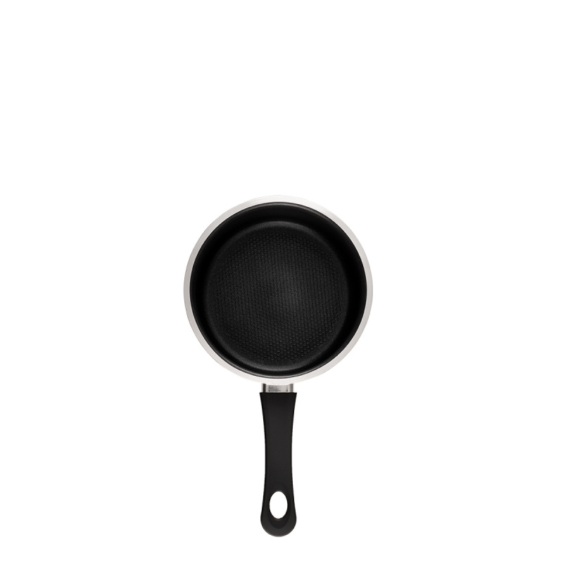 Stielkasserolle mit Glasdeckel ø 18 cm – Venus Lunasol Induktion black