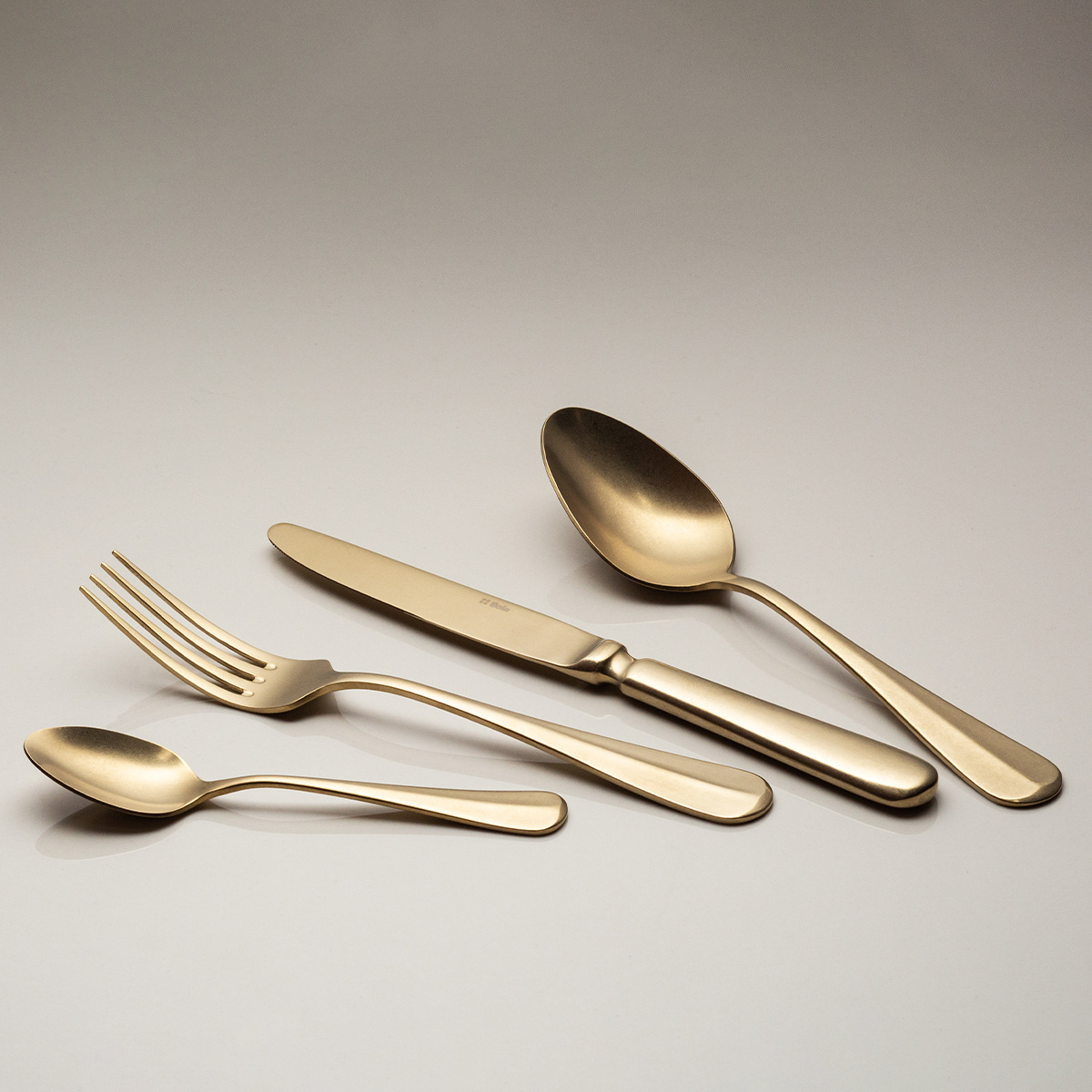 Besteck-Set 16-tlg. - Baguette Vintage PVD Champagne Stone Wash