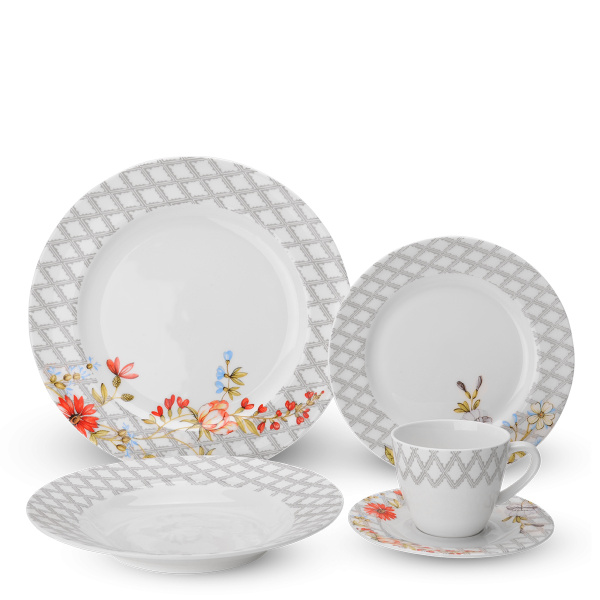 Porcelánový set 20 ks - Premium Platinum Line