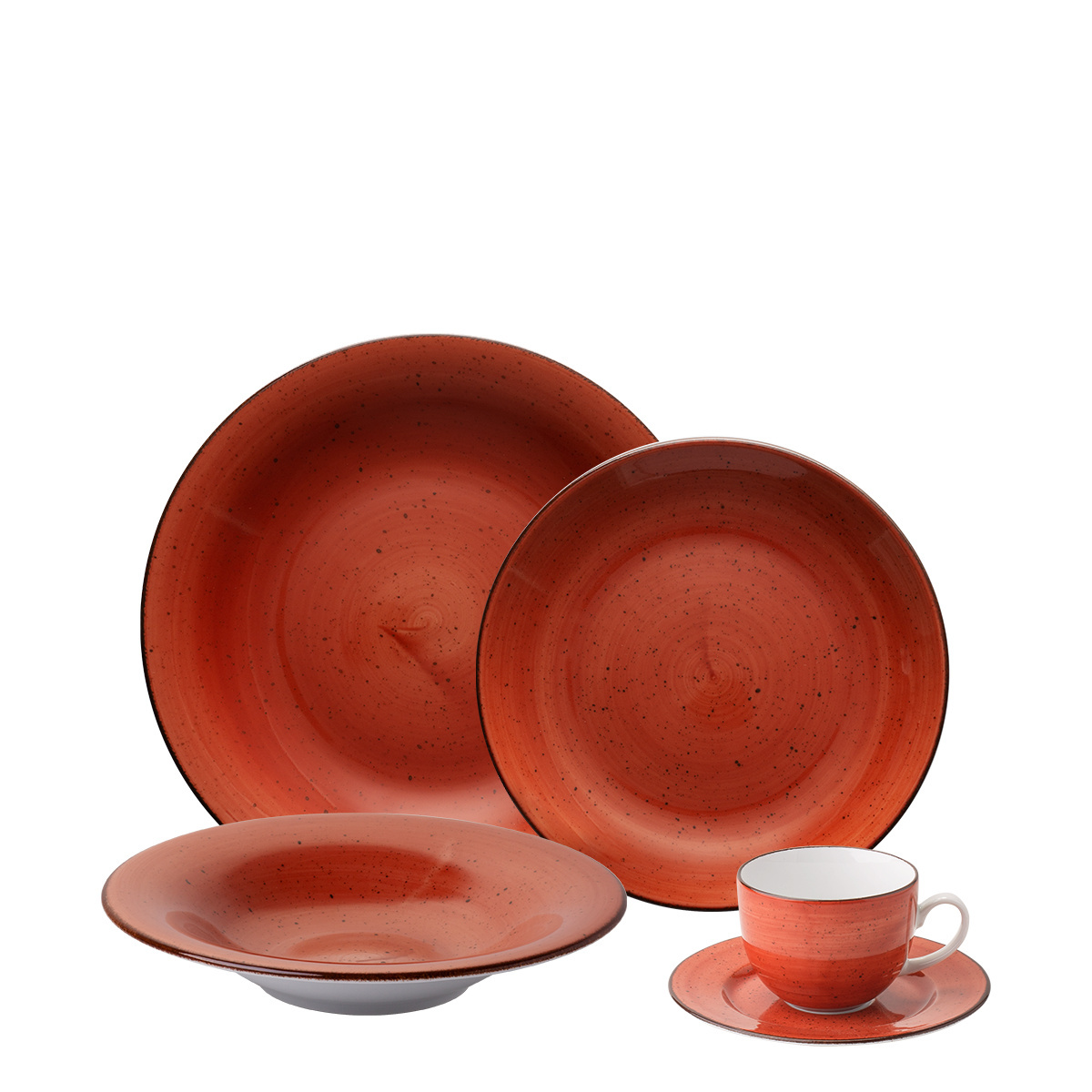 Porzellan-Set 20-tlg. terracotta — Hotel Inn Chic color