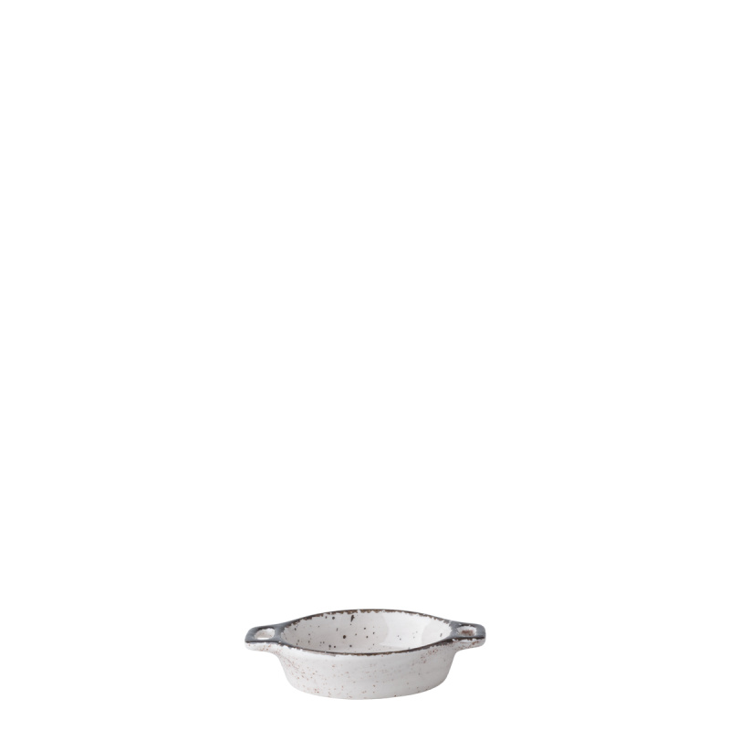 Schale oval Flowl Atelier grau mit Henkeln 7,9 x 7 cm - Gaya
