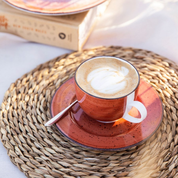 Kaffeeuntertasse 16 cm rot - Hotel Inn Chic farbig