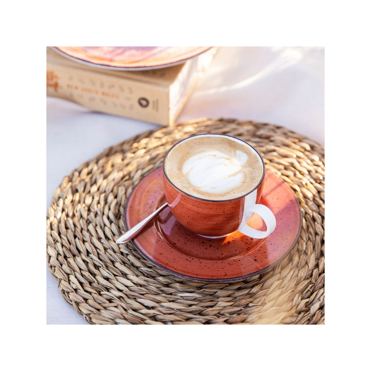 Kaffeeuntertasse 16 cm rot - Hotel Inn Chic farbig