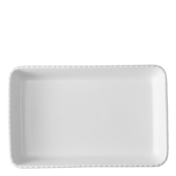 Auflaufform 236 x 360 x 54 mm - Hotelporzellan uni weiss
