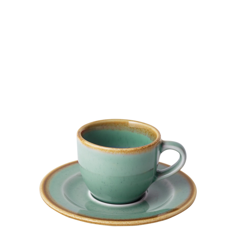 Untertasse Mocca Sand türkis ø12 cm – Gaya