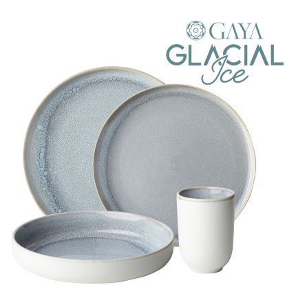 Porzellan-Set 16-tlg. - Gaya Atelier Glacial Ice