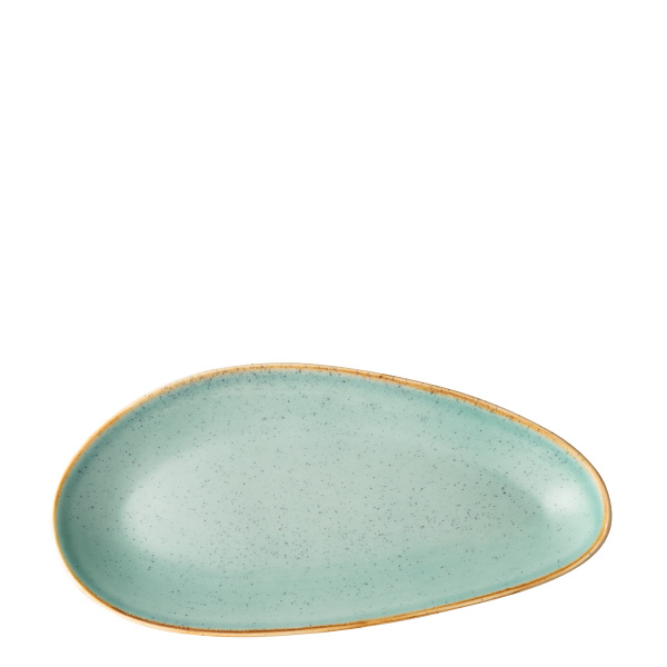 Teller oval Sand türkis 36 cm – Gaya