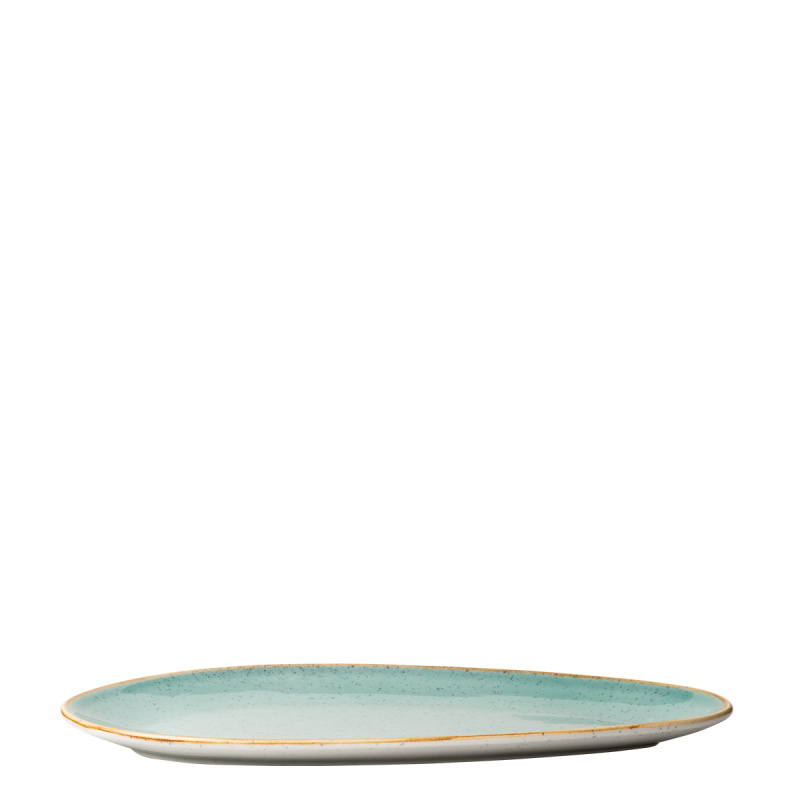 Teller oval Sand türkis 36 cm – Gaya