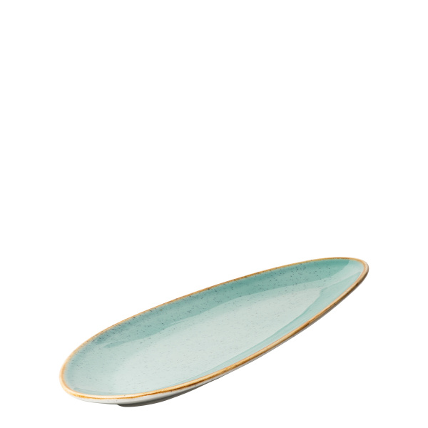 Teller oval Sand türkis 36 cm – Gaya