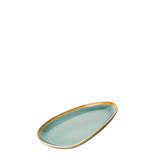 Teller Triangle Sand türkis 20,5 x 15,9 cm – Gaya
