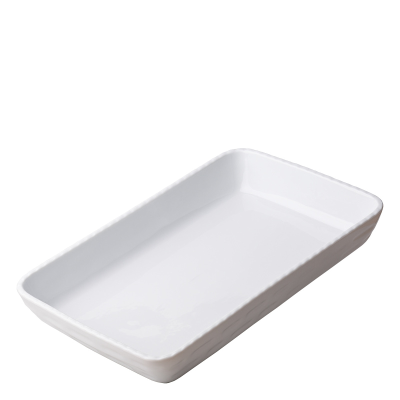 Auflaufform 236 x 360 x 54 mm - Hotelporzellan uni weiss