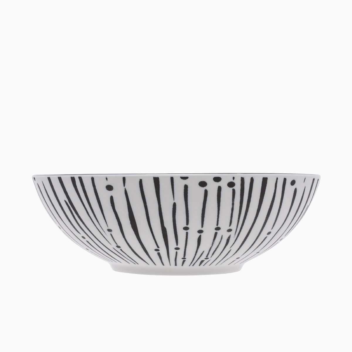 Müslischale mit schwarzem Muster 17,8 cm - Basic