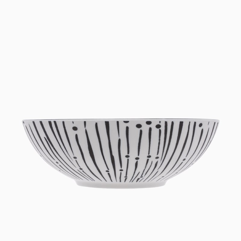 Müslischale mit schwarzem Muster 17,8 cm - Basic