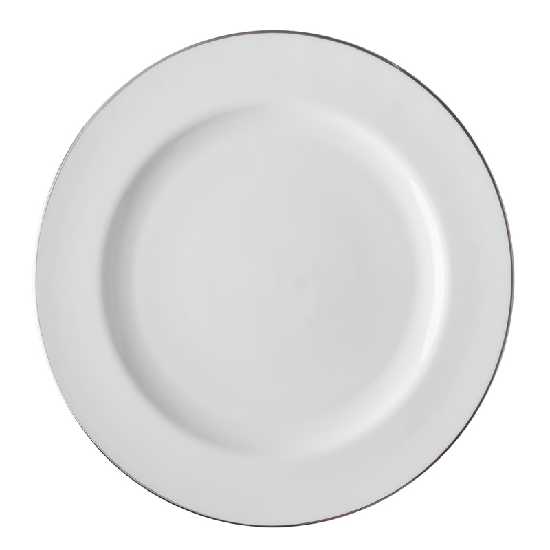 Eleganter flacher Teller 28 cm - Premium Platinum Line