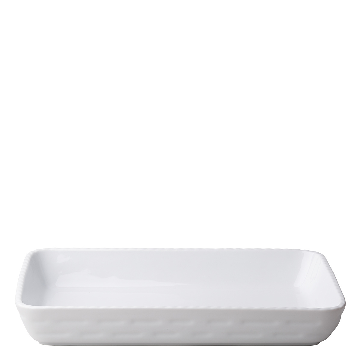 Auflaufform 236 x 360 x 54 mm - Hotelporzellan uni weiss