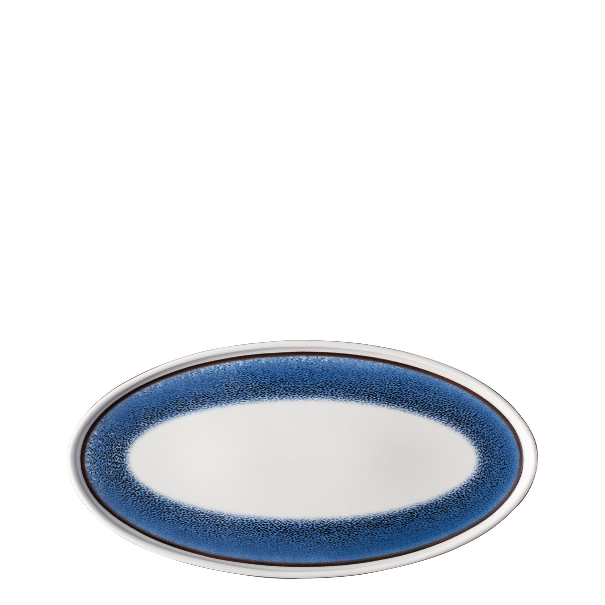 Teller flach oval U-Coupe 30.5 x 15.5 cm - Flow Lunasol sparkling blue