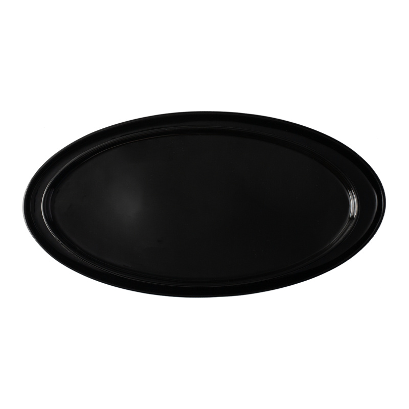 Teller flach oval U-Coupe 35.5 x 18 cm - Flow Lunasol black