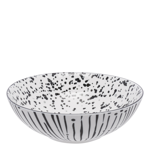 Müslischale mit schwarzem Muster 17,8 cm - Basic