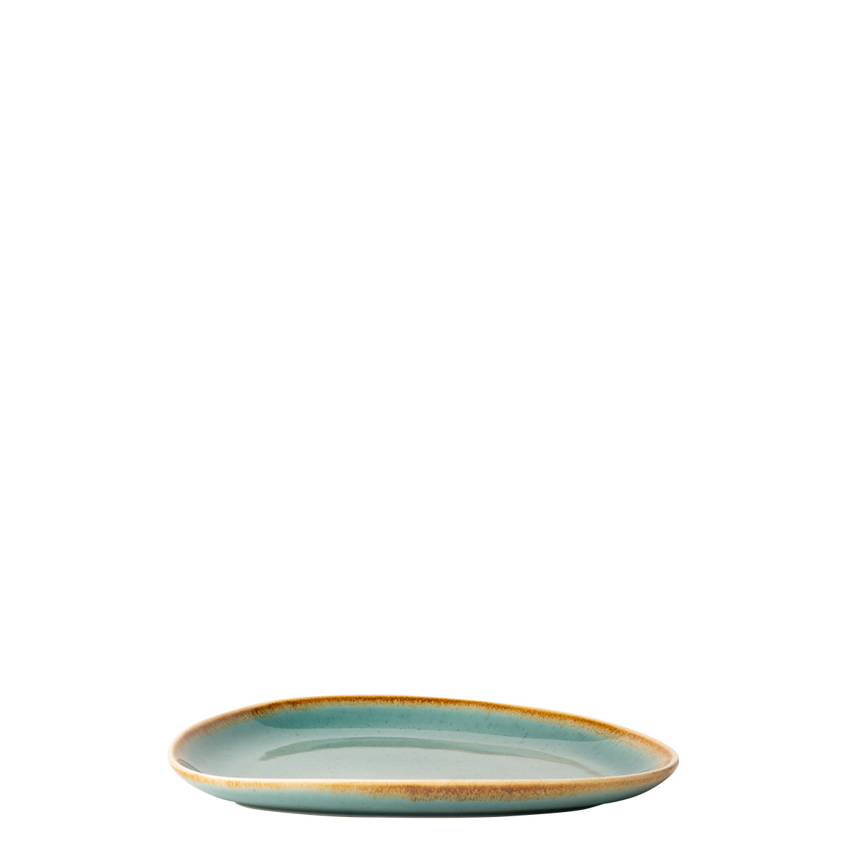 Teller Triangle Sand türkis 20,5 x 15,9 cm – Gaya