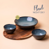 Set 4-tlg. Flowl Gaya Atelier Night Sky + Tablett Triangle Akazie