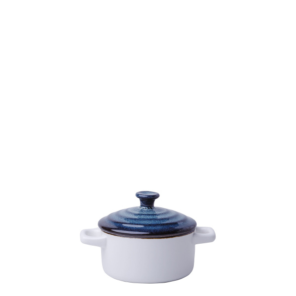 Kasserolle mit Deckel Flowl Atelier blau ø10,2 cm - Gaya