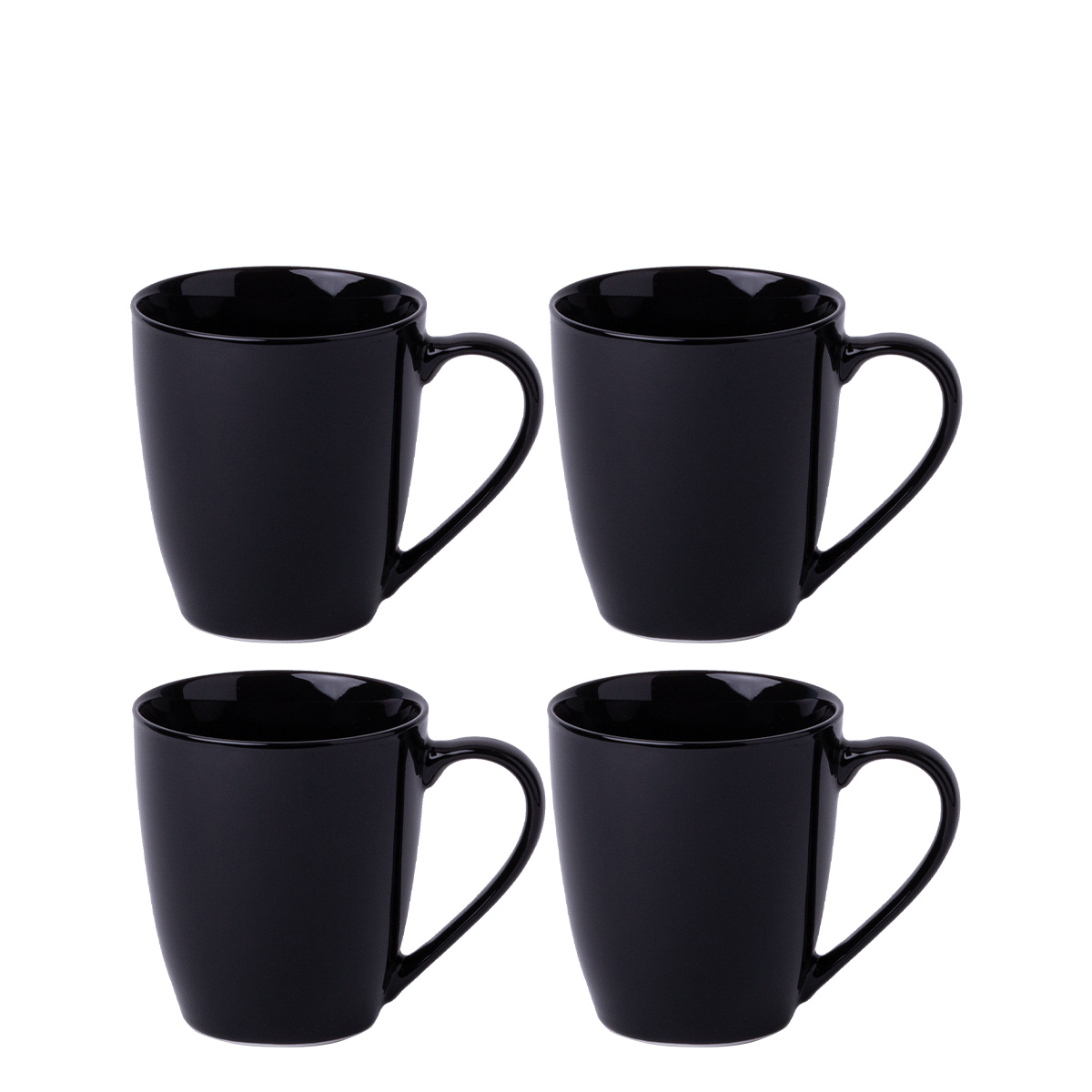 Mug Set 4-tlg. Schwarz - Flow