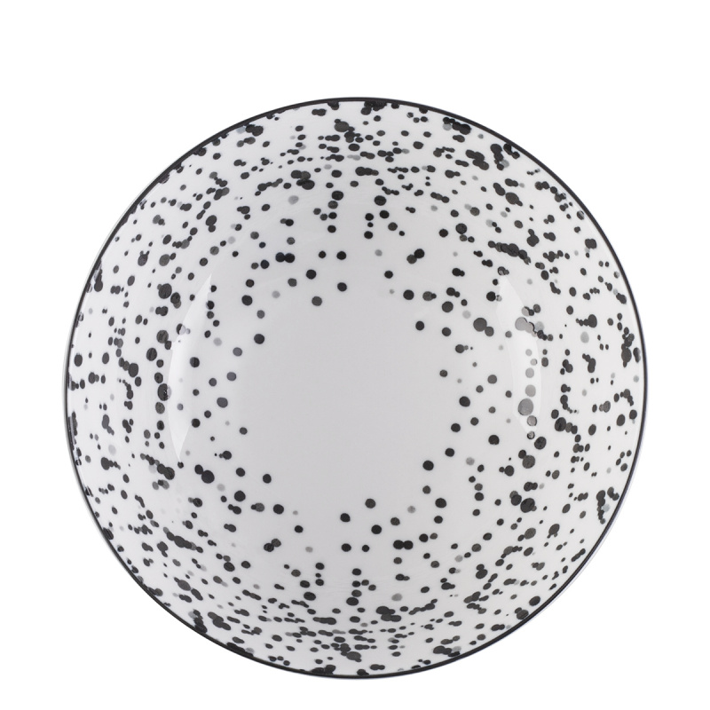 Müslischale mit schwarzem Muster 17,8 cm - Basic