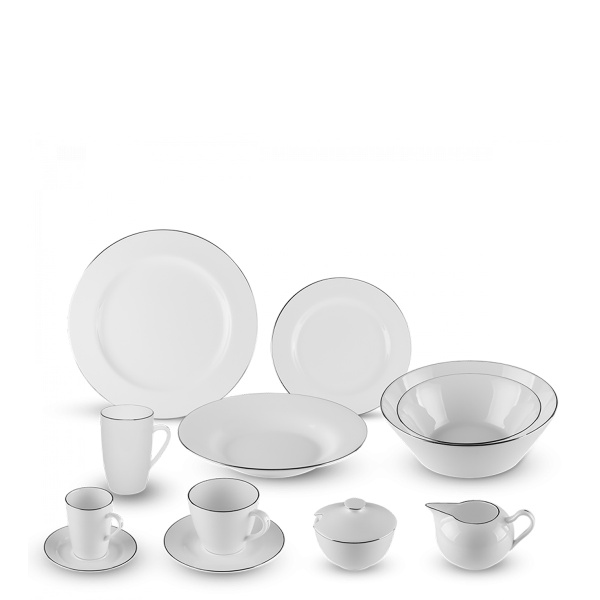 Porzellan-Set 52-tlg. - Premium Platinum Line