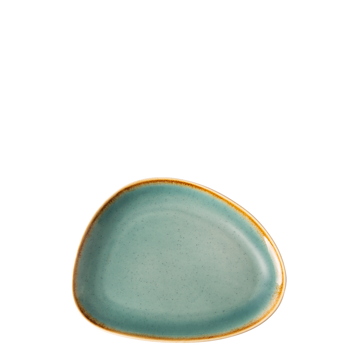 Teller Triangle Sand türkis 20,5 x 15,9 cm – Gaya