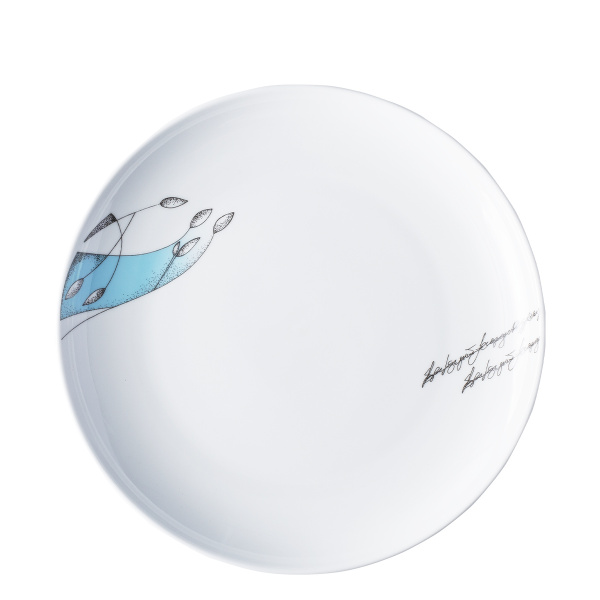 Tanier plytký Coupe 27 cm set 4 ks - S-Art Elements Water