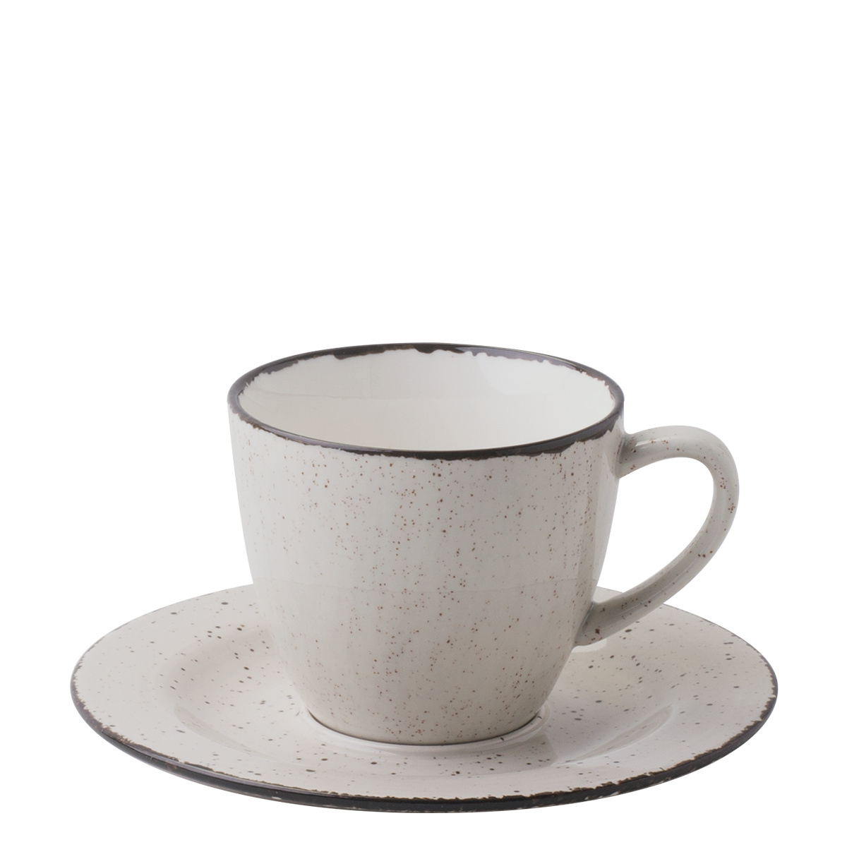 Kaffeeuntertasse 15,5 cm - Gaya Atelier grau