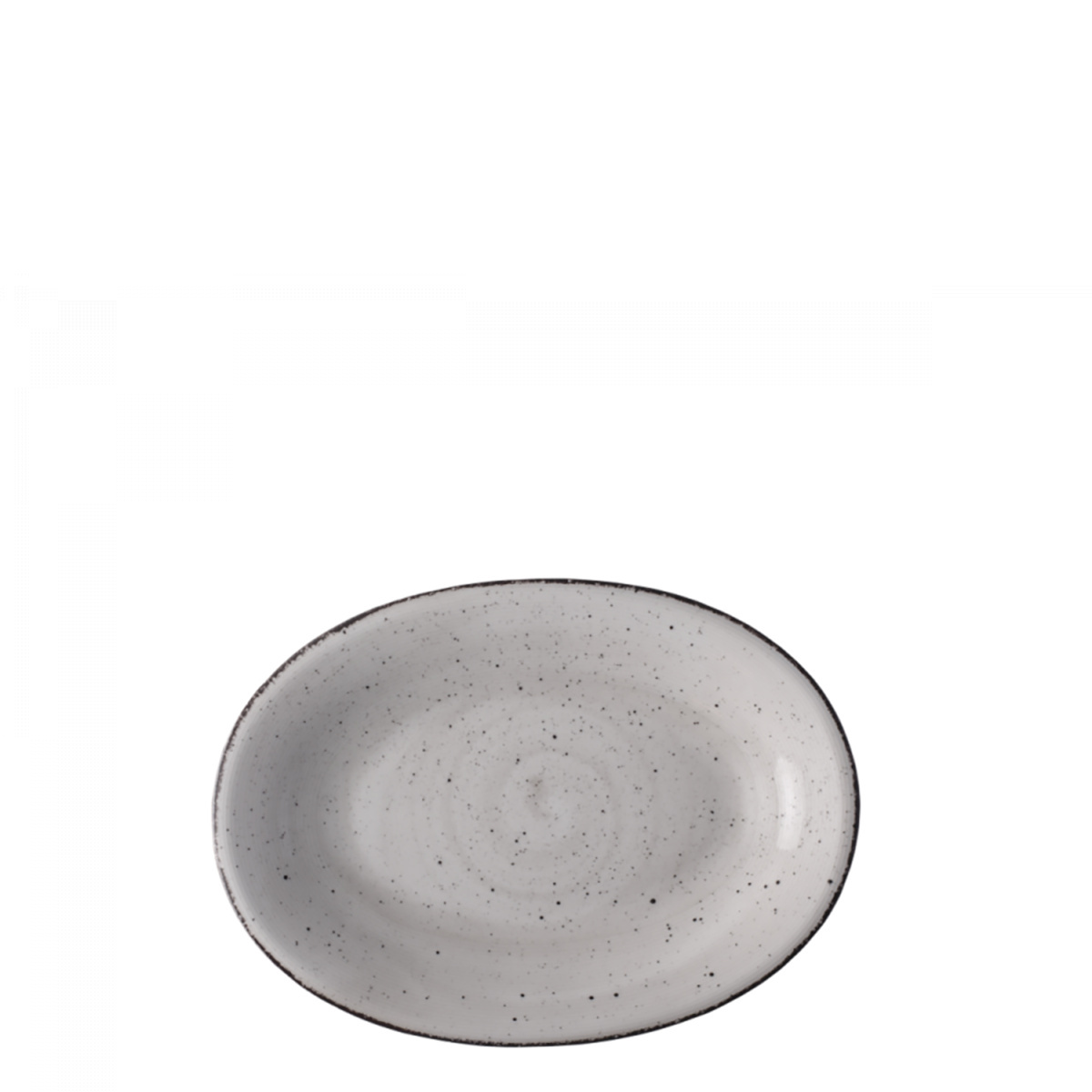Platte oval Relief vintage grey ø28 cm - Hotel Inn Chic color