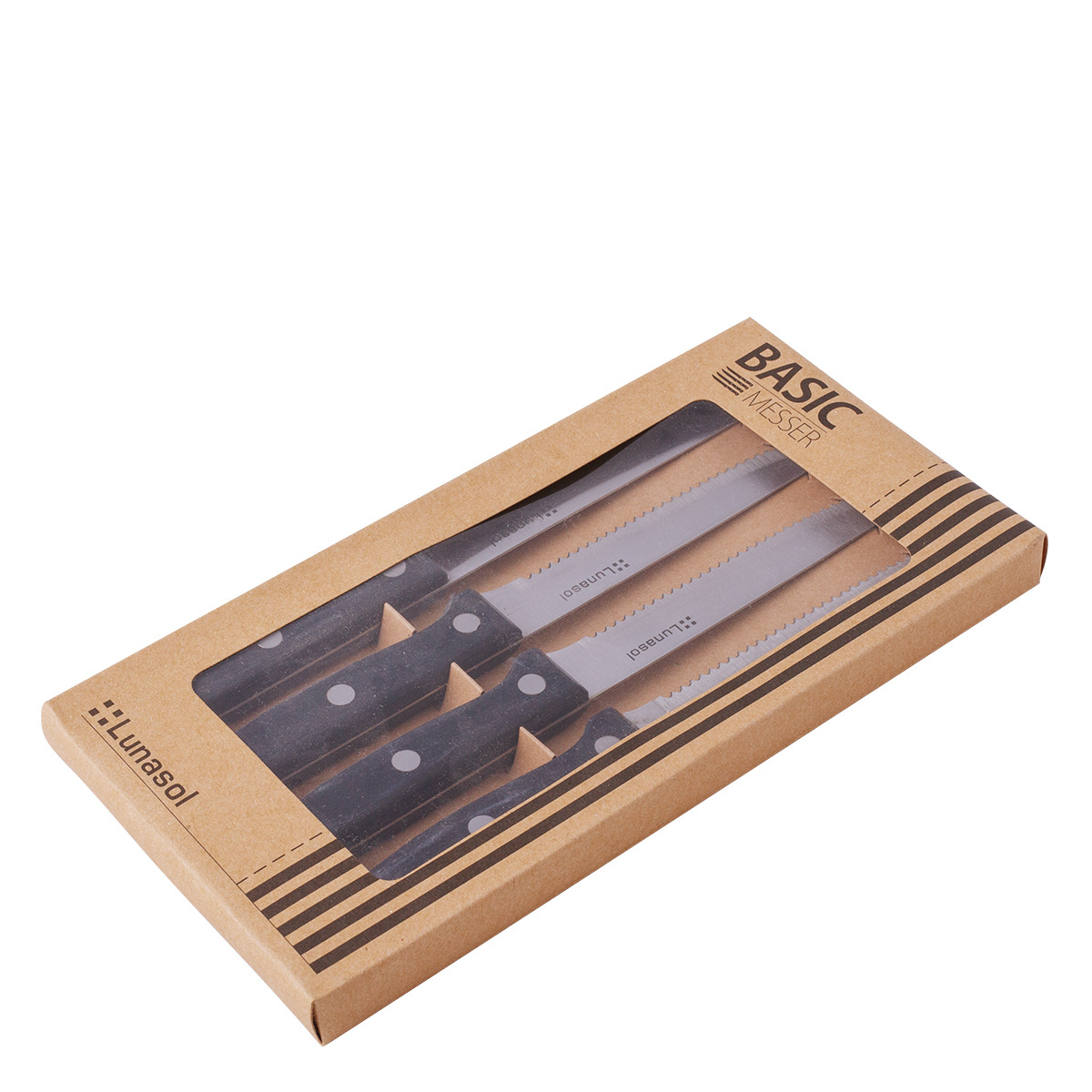 Steakmesser Set 4-tlg. – Basic Bistro Lunasol