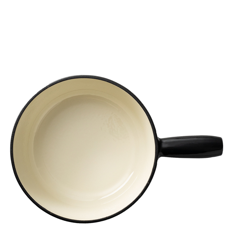 Gusseisen Fondue-Topf emailliert schwarz ø 22 cm - Jupiter Lunasol