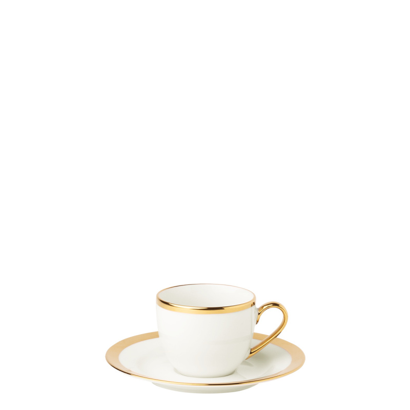 Mocca-Set 8-tlg. - FLOW Lunasol mit Gold-Rand